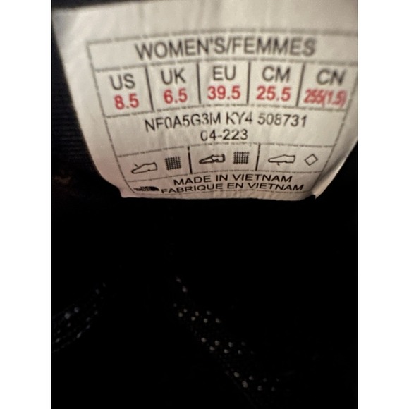 THE NORTH FACE Women's VECTIV Eminus Trail Running Shoe Black White Size 8.5 - Picture 10 of 10